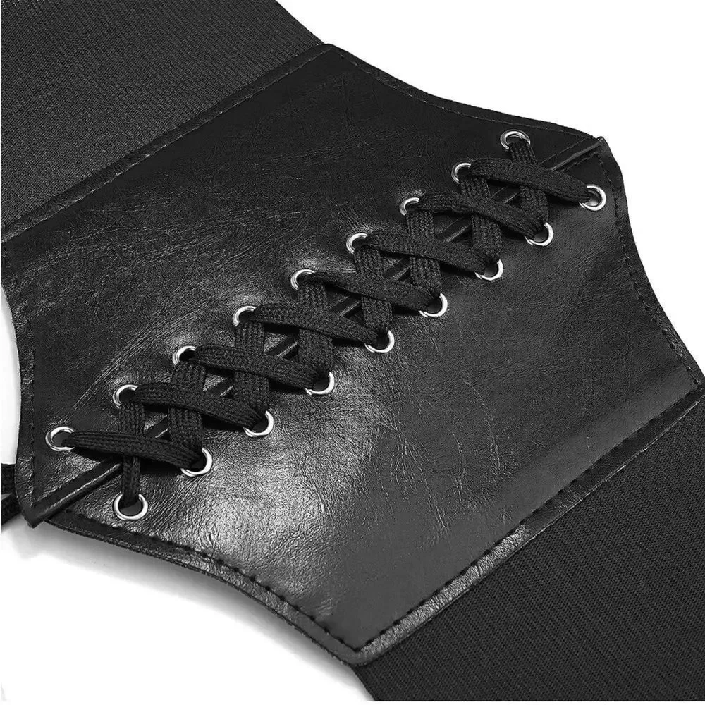 Black corset belt